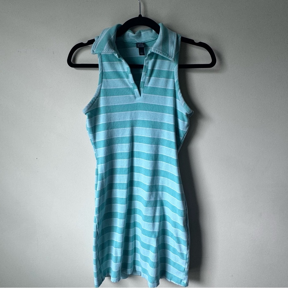 Turquoise + Seafoam Striped Wild Fable Mini Bodycon Dress